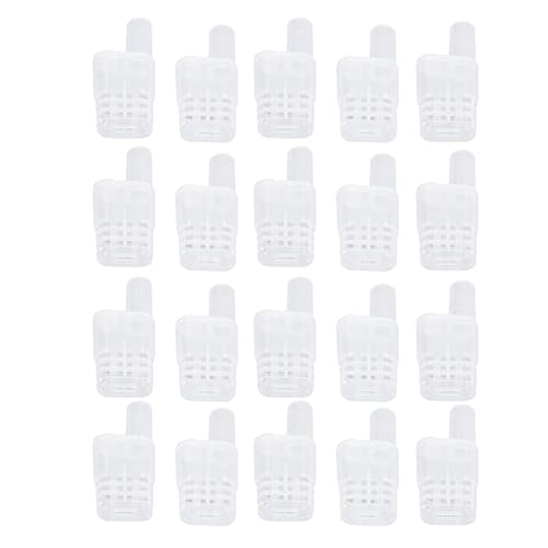 20 Pcs Queen Bee Cages Plastic Transporting Catcher Non-Grafting Beekeeping Queen Cage Beekeeping Rearing Cup Kit for Indoor Home Outdoor
