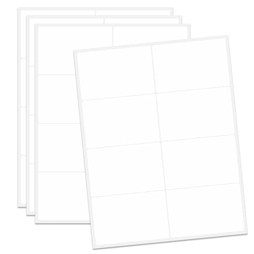 Ououstate Removable Colored Labels Stickers 3" x 2" Moving Stickers Labels for Storage Bins to Write on 8 Large Price Tote Stickers for Small Business - 256 Pack - color: White