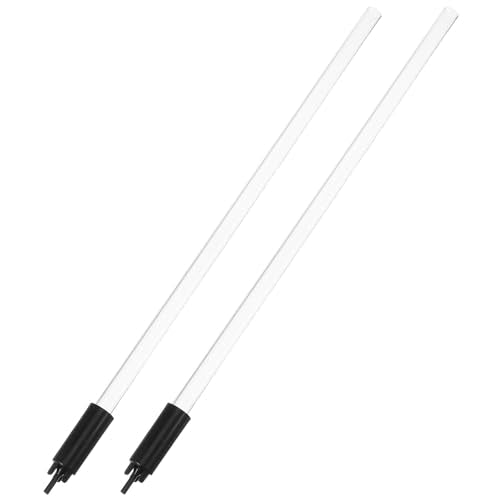 2pcs Bottle Filler Wands with Stop Valve for Wine and Beer Bottling, Black Food-grade Plastic Brewing Equipment for Homebrew Beverage Filling