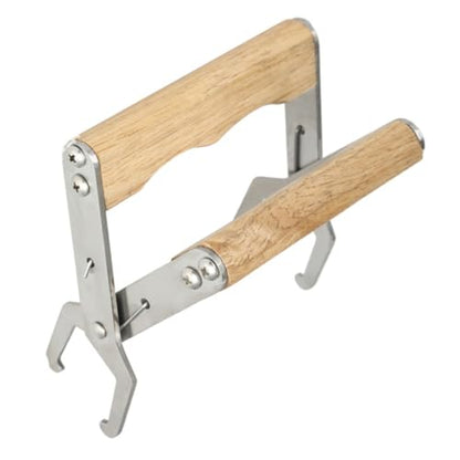 DOITOOL 3pcs Beekeeping Frame Grip Set with Stainless Steel and Wood Construction, Sturdy Hive Frame Holder for Honey Harvesting and Beekeeping, Minimizes Disturbance and Ensures Longterm
