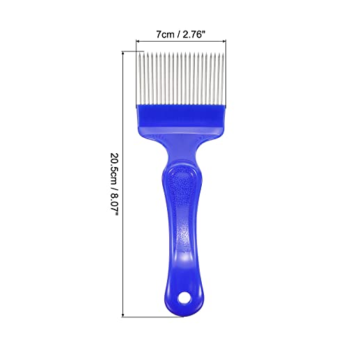 HARFINGTON Beekeeping Uncapping Fork, 21 Tin Needle with Blue Plastic Handle Beekeeping Tool - color: Blue
