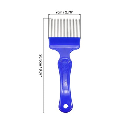 HARFINGTON Beekeeping Uncapping Fork, 21 Tin Needle with Blue Plastic Handle Beekeeping Tool - color: Blue