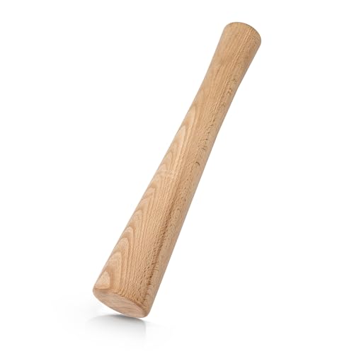 Sauerkraut Pounder for Mason Jars - Wooden Fermenting Supplies - Vegetable Fermentation Tamper for Sauerkraut Crocks with Scale Marks