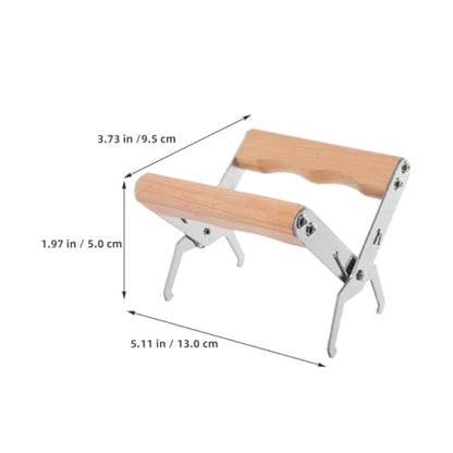 TEHAUX 2pcs Beekeeping Frame Grip Holder Metal Hive Frame Lifter Tool for Beekeeping Supplies and Hive Inspection