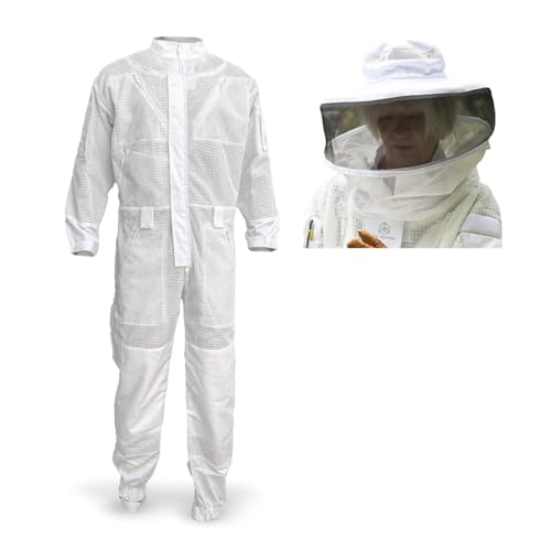 Beekeeping Suit (XXL) + Beekeeping Round Hood w/Veil (XL+) (Bundle & Save)