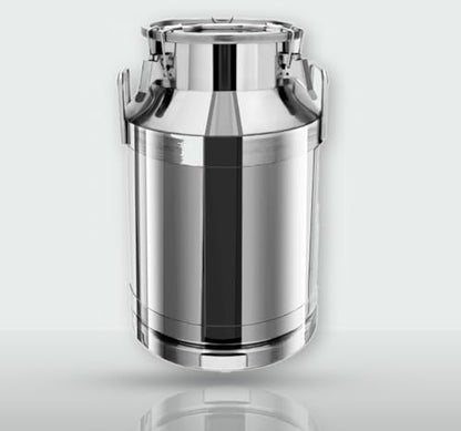 40L/10.56 Gallon 201 Stainless Steel Milk Can Wine Pail Bucket Tote Jug Liquid Storage Pail with Lid and Commercial Fermentation Barrel Heavy Duty Liquid Storage Kitchen Container