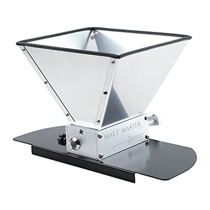 Grain Mill Brewing for Grain Malt Barley, Malt Mill for Homebrew Beer, Grain Crusher Grinder with 7.7LB Hopper 2 Stainless Steel Bearing Rollers and Steel Metal Base, Fit Electric Drill - size: 2 Stainless Steel Rollers with Metal Base