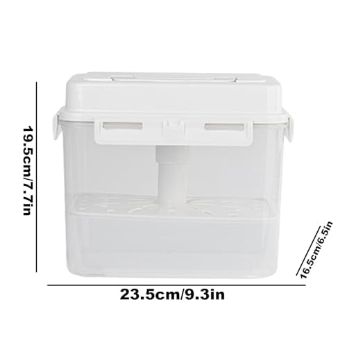 Kimchi Fermentation Container - Airtight 4/5L Pickle Keeper With Handle And Lid, Kimchi Box - Clear Kimchi Press Fermentation Storage Container, Maintain Fresher Taste, vinegar