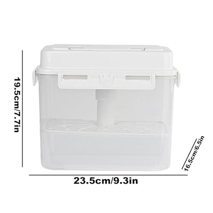 Kimchi Fermentation Container - Airtight 4/5L Pickle Keeper With Handle And Lid, Kimchi Box - Clear Kimchi Press Fermentation Storage Container, Maintain Fresher Taste, vinegar