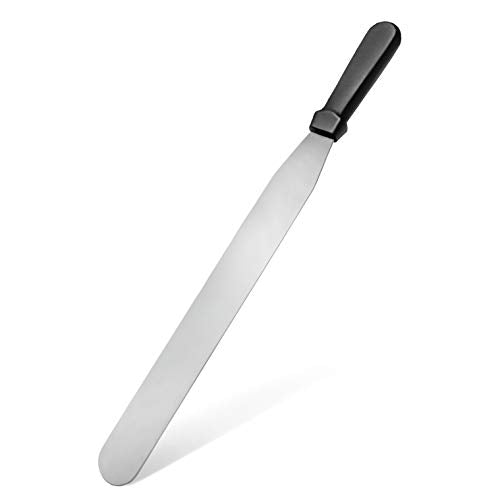 New Star Foodservice Straight Icing Spatula, 14 Inch Blade, 19 Inch Overall, Bakery-Grade Stainless Steel Spatula for Large Cakes - size: 14-Inch Straight