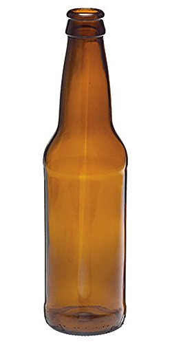 Home Brew Ohio 12oz Crown Cap Amber Longneck Bottles, case of 24