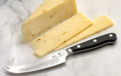 Mercer Culinary Renaissance Hard Cheese Knife, 4.75-Inch - color: Black Handle, size: 4.75-Inch Hard Cheese Knife