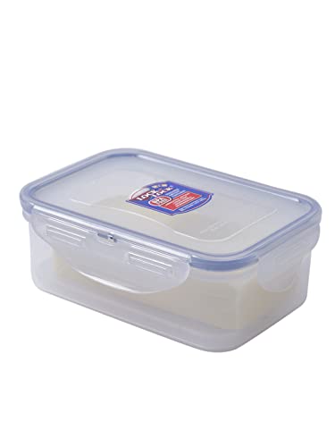 LOCK & LOCK LocknLock Easy Essentials Rectangular Butter and Cheese Container Food Container, Small, 15.0 Ounce - Clear