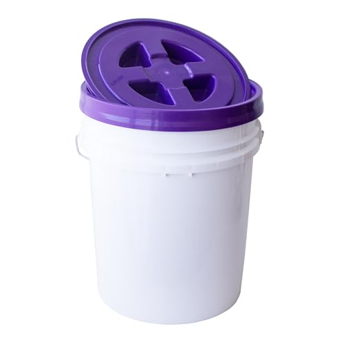 Smart Seal 5 Gallon Screw-On Bucket Lid (Purple, 1 Pack) - color: Purple