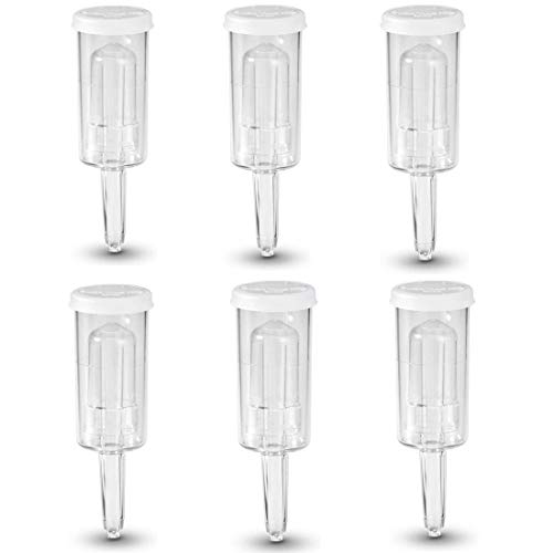 6 Pack Airlocks BPA-Free Hydrolocks for Fermenting, Brewing, Beer, Wine, Sauerkraut, Kimchi and Other Fermentation Projects