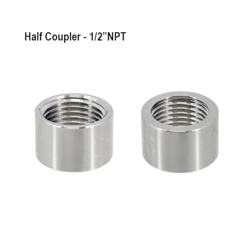 Wine Making- Home Brewing Kettle Retrofit Part Weld 1/2" NPT Coupler 304 Stainless Steel Homebrew DIY Brewing Kettle Wine Accessories(Plug)