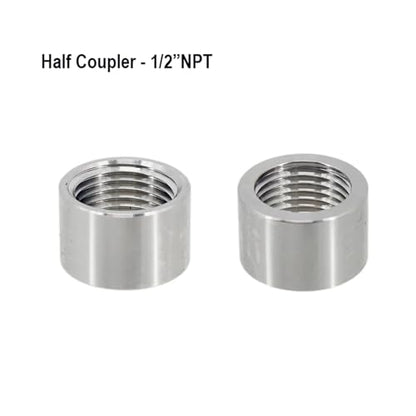 Wine Making- Home Brewing Kettle Retrofit Part Weld 1/2" NPT Coupler 304 Stainless Steel Homebrew DIY Brewing Kettle Wine Accessories(Plug)