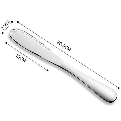 Stainless Steel Butter Spreader, Butter Knife, 3-in-1 Knife Butter Spreader & Kitchen Gadget, Cold Butter Spreader, Curler & Micro Grater