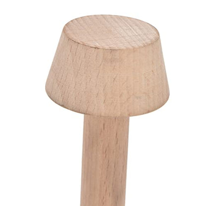 Wooden Tart Tamper, Double Side Pie Pastry Dough Tamper Egg Tart Pan Baking Tool for DIY Cheesecakes Dessert Baking