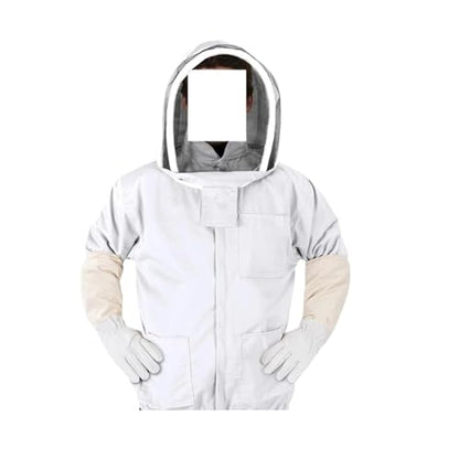 Beekeeping Supplies, Beekeeping Suit, Veil, Head Cover, Gloves, Hat, Cloth Jacket, Protective Clothing, Hooded Equipment,Beekeeping Tools(X-Large) - size: X-Large
