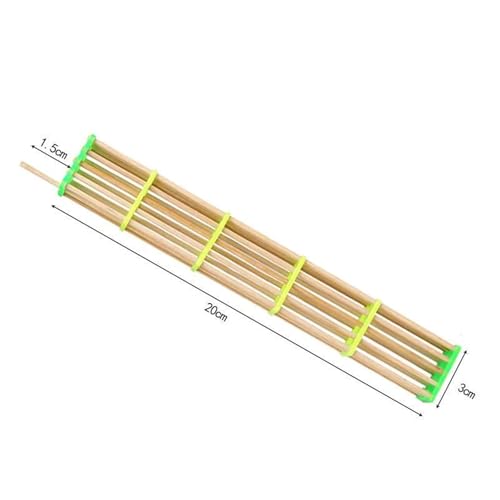 Queen Bee Cage 20Pcs Lengthened Bamboo Queen Bee Cage King Isolation Transport Cages Beekeeping Tools for Beekeeping Supplies