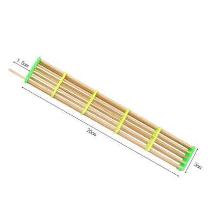 Queen Bee Cage 20Pcs Lengthened Bamboo Queen Bee Cage King Isolation Transport Cages Beekeeping Tools for Beekeeping Supplies