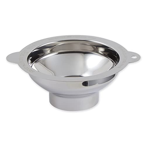 RSVP International Endurance Canning Collection Non-Reactive 18/8 Stainless Steel, Dishwasher Safe, Funnel, Wide Mouth, 2-3/4" - size: Funnel, Wide Mouth, 2-3/4"