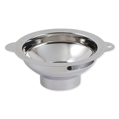 RSVP International Endurance Canning Collection Non-Reactive 18/8 Stainless Steel, Dishwasher Safe, Funnel, Wide Mouth, 2-3/4" - size: Funnel, Wide Mouth, 2-3/4"