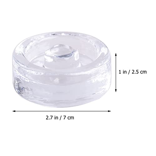 DOITOOL Fermenting Weights for Mason Jars - Glass Canning Weights with Easy Grip Handle Heavy Duty Wide Mouth Jar Lids for Pickling and Fermentation 2.75X2.75X0.98 Inch