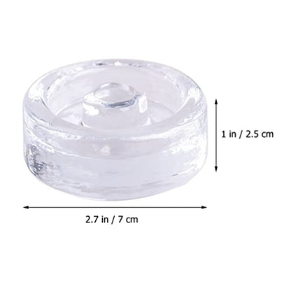 DOITOOL Fermenting Weights for Mason Jars - Glass Canning Weights with Easy Grip Handle Heavy Duty Wide Mouth Jar Lids for Pickling and Fermentation 2.75X2.75X0.98 Inch