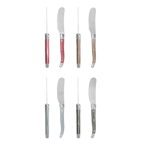 French Home 8-Piece Laguiole Spreader Set - Holly Berry - style: Holly Berry