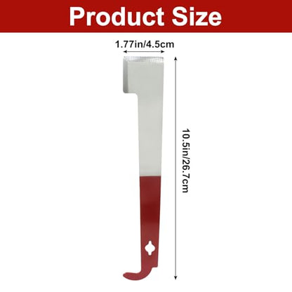 Zorfeter 2 Pack Stainless Steel 10.5 Inch Bee Hive Tool, J Hook Bee Frame Lifter Lightweight Scraper, Durable Beekeeping Equipment for Beekeepers