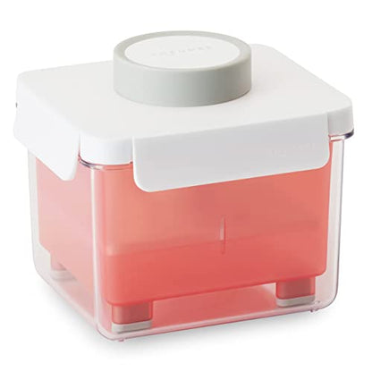 TOFUDEE Tofu Press | Food Strainer for Paneer, Cheese, & All Kinds of Tofu - Soft, Silken, Organic, Extra Firm | Enhance Cooking, Save Time, & Elevate Your Dishes - Dishwasher Safe & BPA-Free - color: Grapefruit