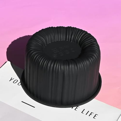3D Silicone Mold, Cup Shape Non-stick Large Chocolate Baking Tray for Mousse Cake, Dessert, Truffle, Pastry, Jelly, Pudding (H_ Cup) - size: H_ Cup