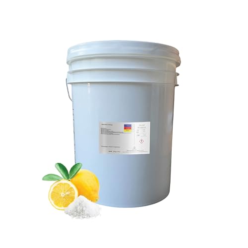 Citric Acid USP Anhydrous Fine Granular Jungbunzlauer Food and Cosmetic Grade pH Control Preservative Crystal Powder for Baking Cleaning DIY Formulations and Household Applications - 44 Pounds
