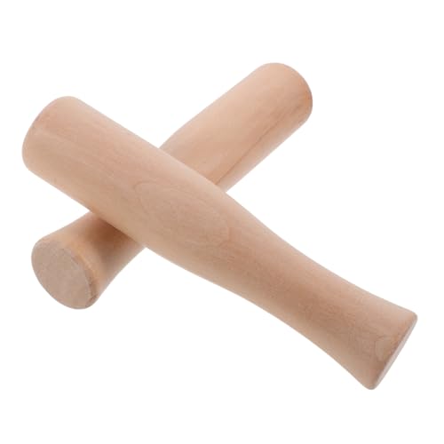 TIDTALEO 2pcs Beech Wood Food Grinding Stick Sauerkraut Pounder Spice Stick Wood Pestle for Canning Tools Garlic Mincer