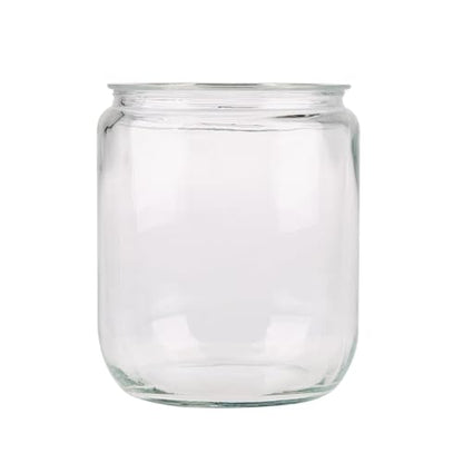 Restaurantware Glass Jar - 1 Count - Vetri 2 Gallon Glass Storage Jar, With Lid, Clear, Dishwasher-Safe - Storage Container For Flour, Coffee Beans, Kitchen Organization - size: 2 gal