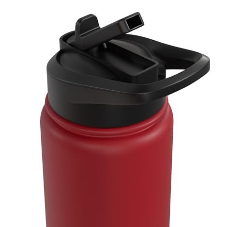 Proud Parent Sourdough Starter Active Yeast Stainless Steel Insulated Water Bottle - color: Red