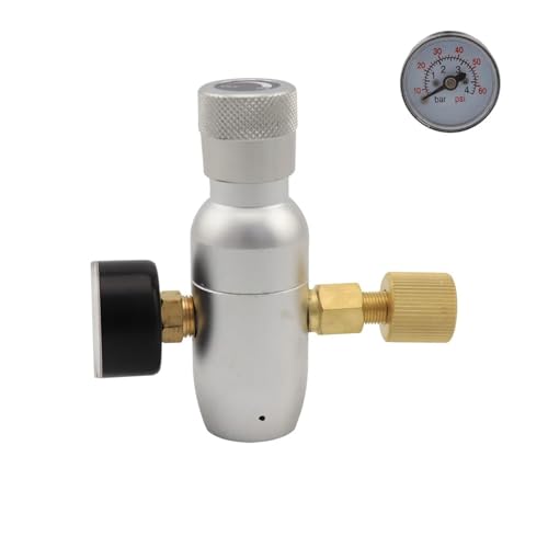 Home Brewing Premium Regulated Co2 Charger Kit 0-60PSI Co2 Regulator Mini Keg Charger Portable for Home Brewing Brewing Accessories