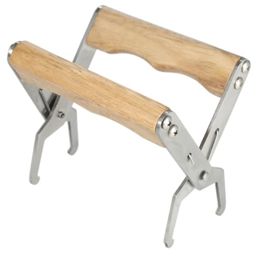 Operitacx 3pcs Beekeeping Frame Grip Stainless Steel and Wood Beehive Frame Holder for Honey Harvesting and Inspection Easy Operation Minimizing Disturbance for Professional Beekeepers