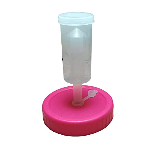 TopHomer Fermentation Lid Plastic Fermenting Lid Air Lock Fermenter Burp Lid for Making Kimchi, Ginger Carrots, Hot Sauce, Sauerkraut, Pickle(Rose red) - color: Rose Red