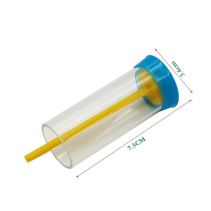 8pcs Bee Queen Marking Cage Bottle Box with Soft Plunger Marker Non-Toxic Beekeeping Equipment for Beekeeper