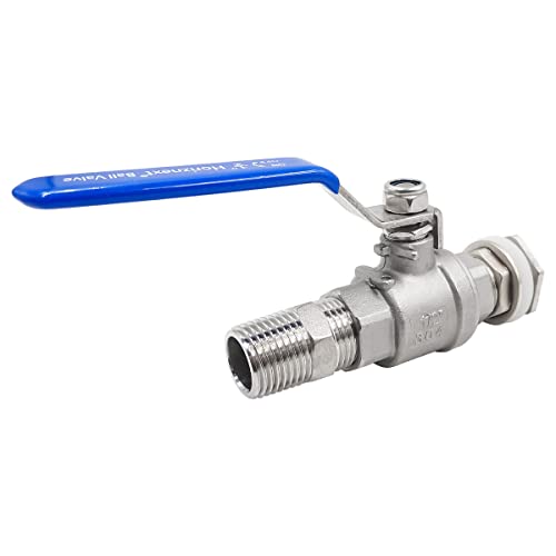 3/4" O.D. thread stainless steel home brewing bulkhead ball valve fitting kit 2nd generation - size: 3/4" O.D. thread