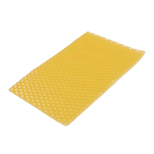 LUCKDANO Premium Beeswax Candle Sheets 20Pcs Soft Cuttable DIY Candle Making Foundation for Beekeeping and Crafting Natural Beeswax Material