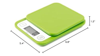 Ozeri Garden and Kitchen Scale II, with 0.1 g (0.005 oz) 420® Variable Graduation Technology® - color: Lime Green