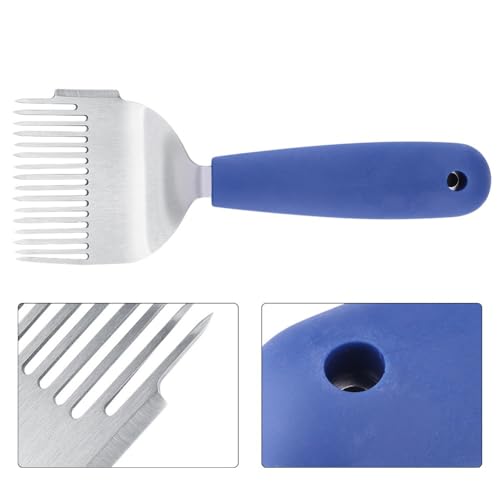 Stainless Steel Uncapping Fork with Plastic Grip, Honey Comb Scraper for Beekeeping