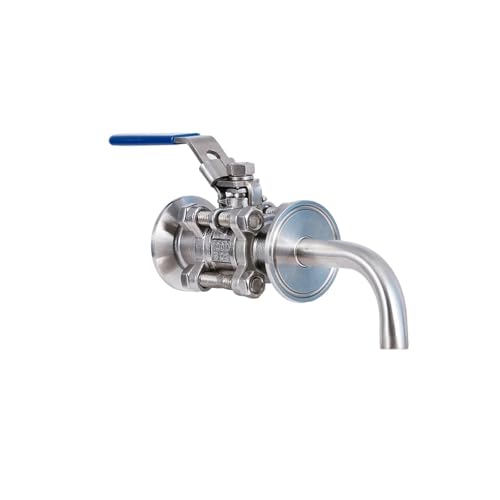 Brewing Accessories 1.5 Inch Tri Clamp Ball Valve & Racking Arm Pick-up Tube Stainless Steel 304 Homebrew Boil Kettle Conical Fermenter Parts Brewing Accessories
