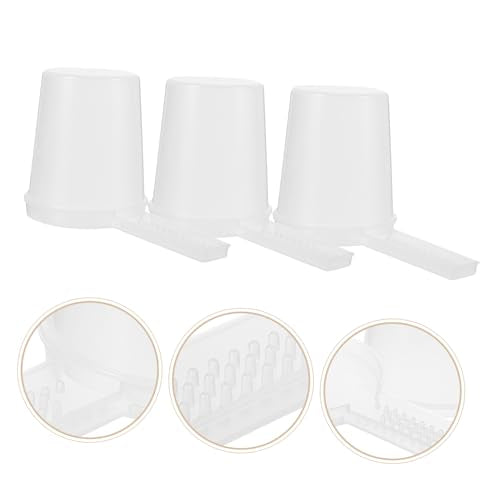 VANZACK 6pcs Bee Feeder Water Dispenser for Beehives Durable Water Feeding Station with Scale Easy to Operate Beekeeping Supplies for Bees Lightweight and Convenient Automatic Feeding Tool