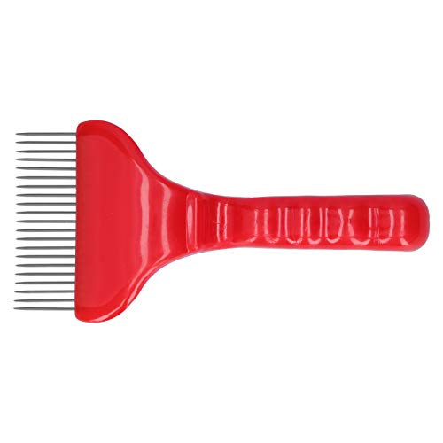 2PCS 21 Tines Uncapping Fork,Bee Keeping Stainless Steel Uncapping Fork,Honeycomb Honey Scraper,Beekeeping Honey Fork Shovel Tool with Plastic Handle