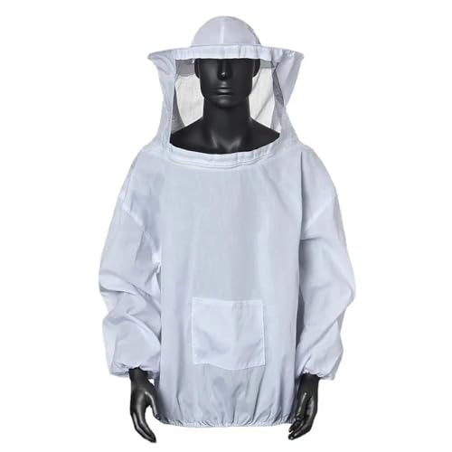 Mosquito Suits For Adult 2Pcs Protective Beekeeping Jacket Veil Smock Equipment Beekeeping Hat Sleeve